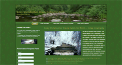 Desktop Screenshot of christophercreekcabin.com